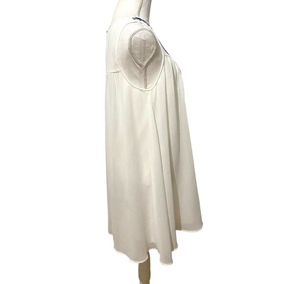 Chelsea & Violet Embroidered Gauzy Sleeveless Dress M Boho Hippie Tribal Ethnic - Picture 6 of 9
